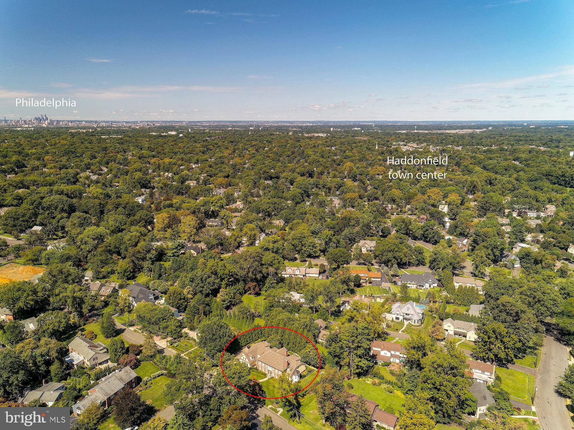 135 Winding Way Haddonfield, NJ 08033 - Photo 97 of 100 an aerial view of residential houses with outdoor space