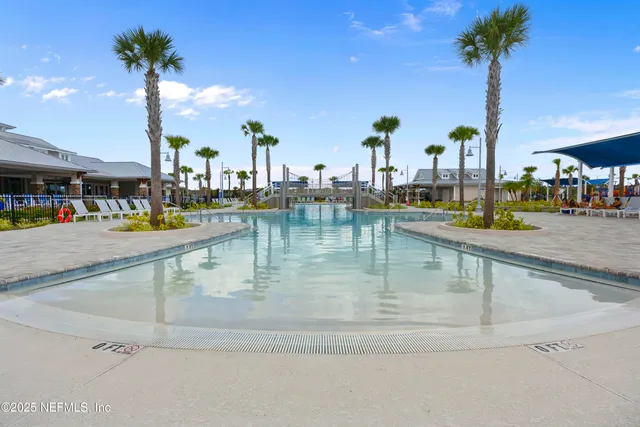 a park with lots of swings and slides
