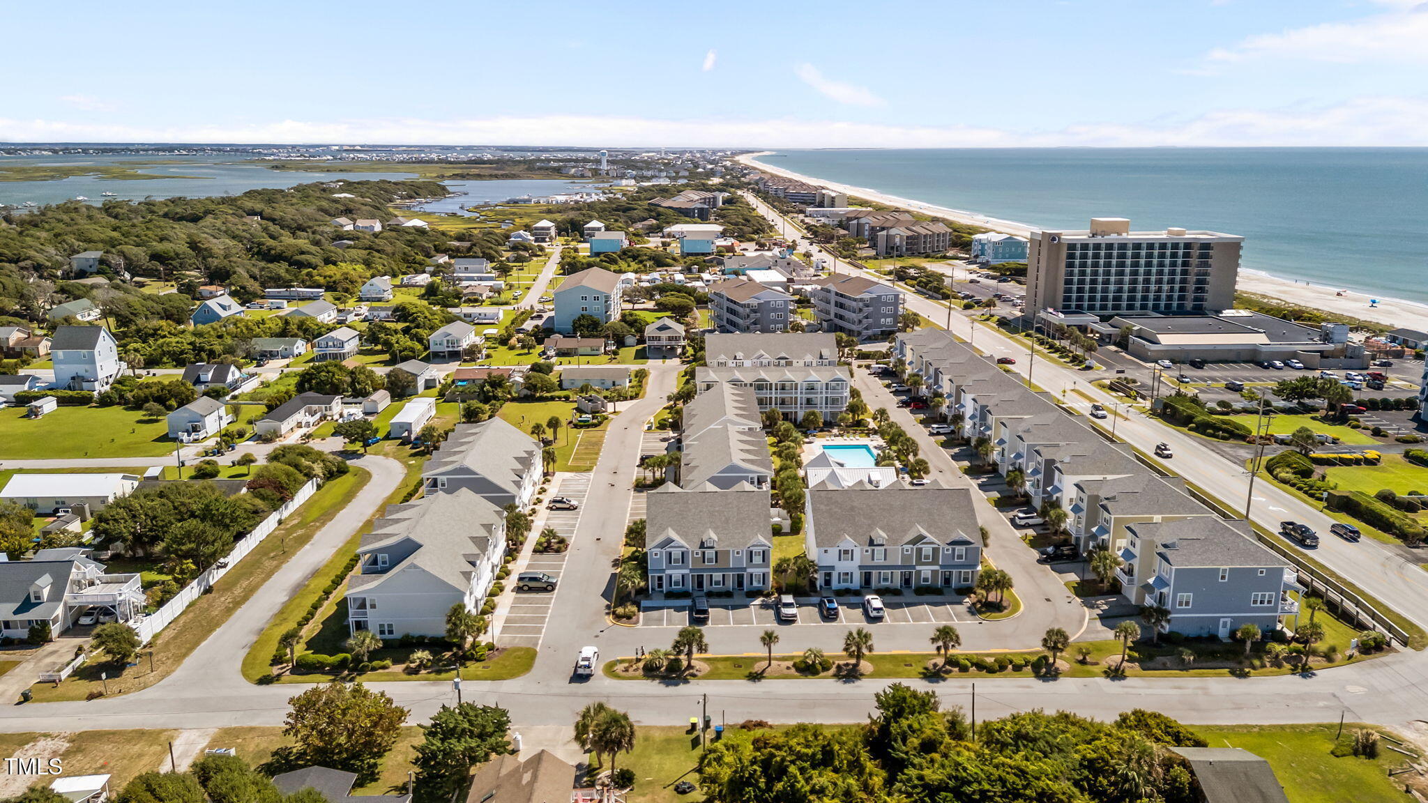 2800 West Fort Macon Road, Unit 37 Atlantic Beach, NC 28512 - Photo 35 of 39 an aerial view of residential building and parking space