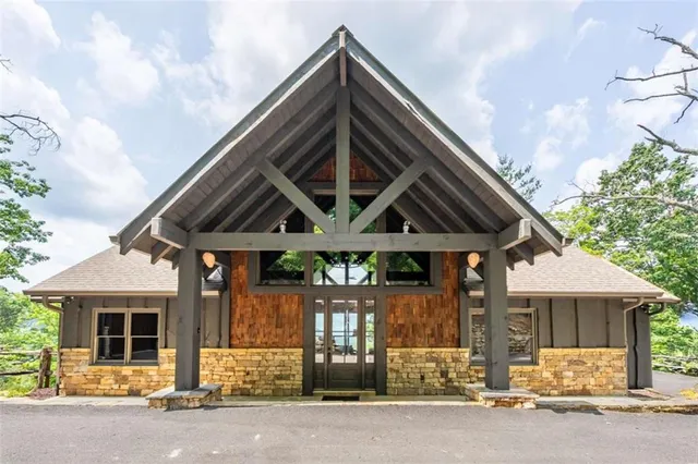 a front view of a house