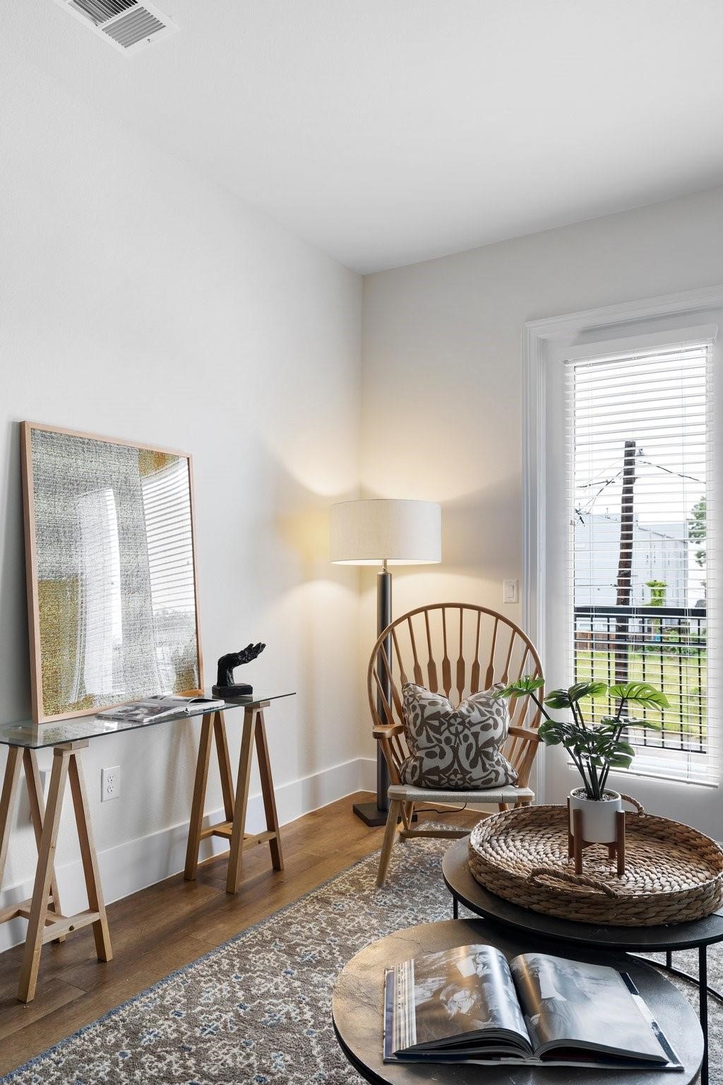 1508 Blodgett Street, Unit 503 Houston, TX 77004 - Photo 10 of 14 a living room with furniture a window and a table