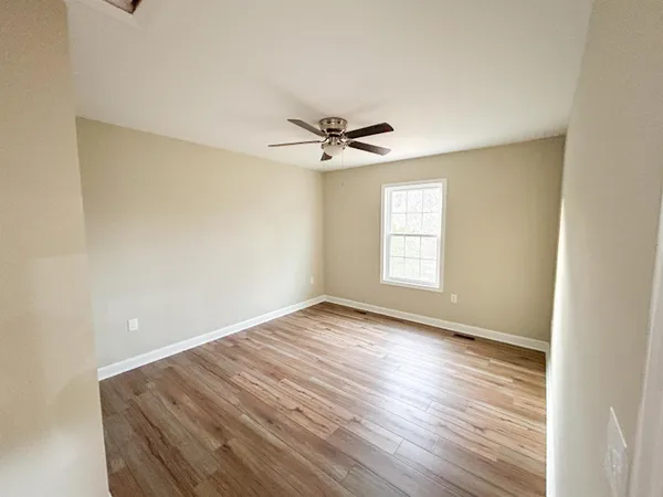 a view of room with empty racks