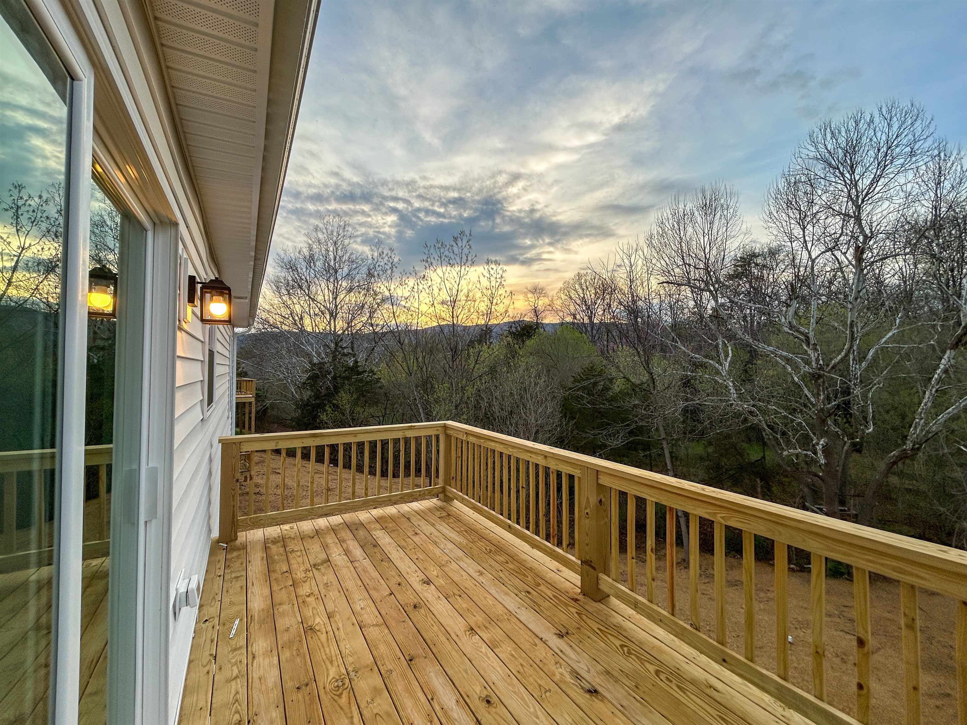 244 Locustdale Loop Shenandoah, VA 22849 - Photo 47 of 74 a view of balcony with wooden floor and fence