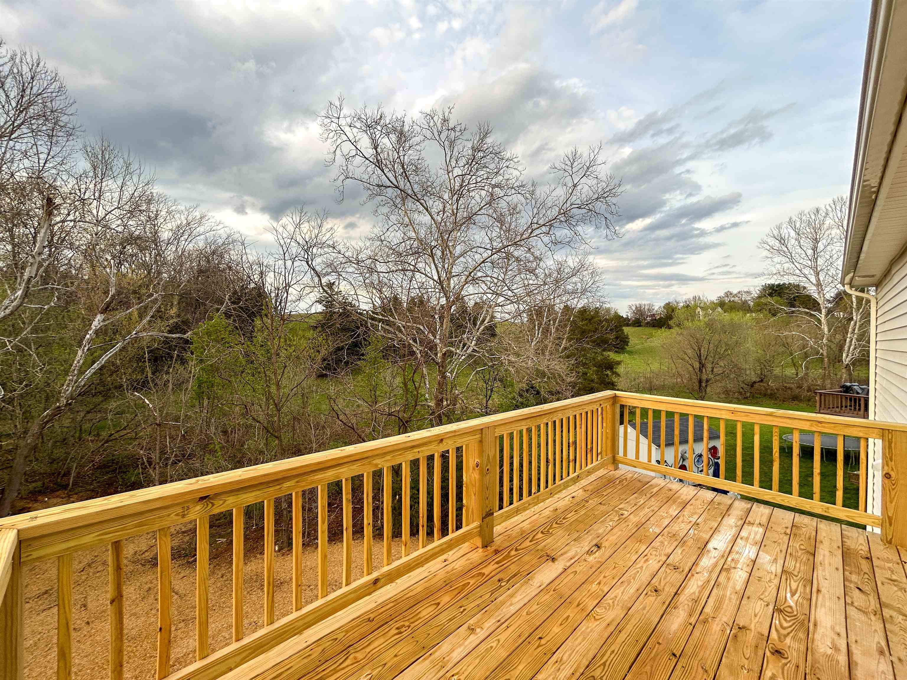244 Locustdale Loop Shenandoah, VA 22849 - Photo 52 of 74 a view of a wooden deck with sunset