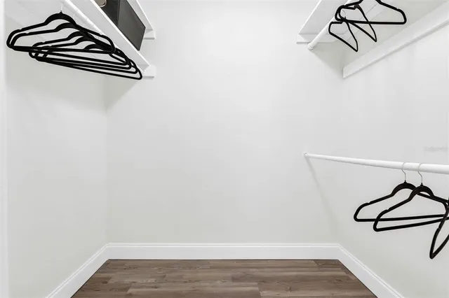 a view of a walk in closet