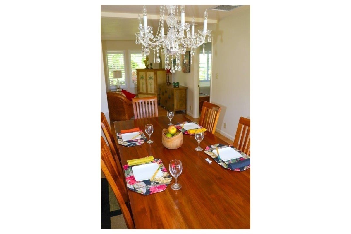 6671 Puupilo Road Kapaa, HI 96746 - Photo 12 of 24 a view of a dining room with furniture