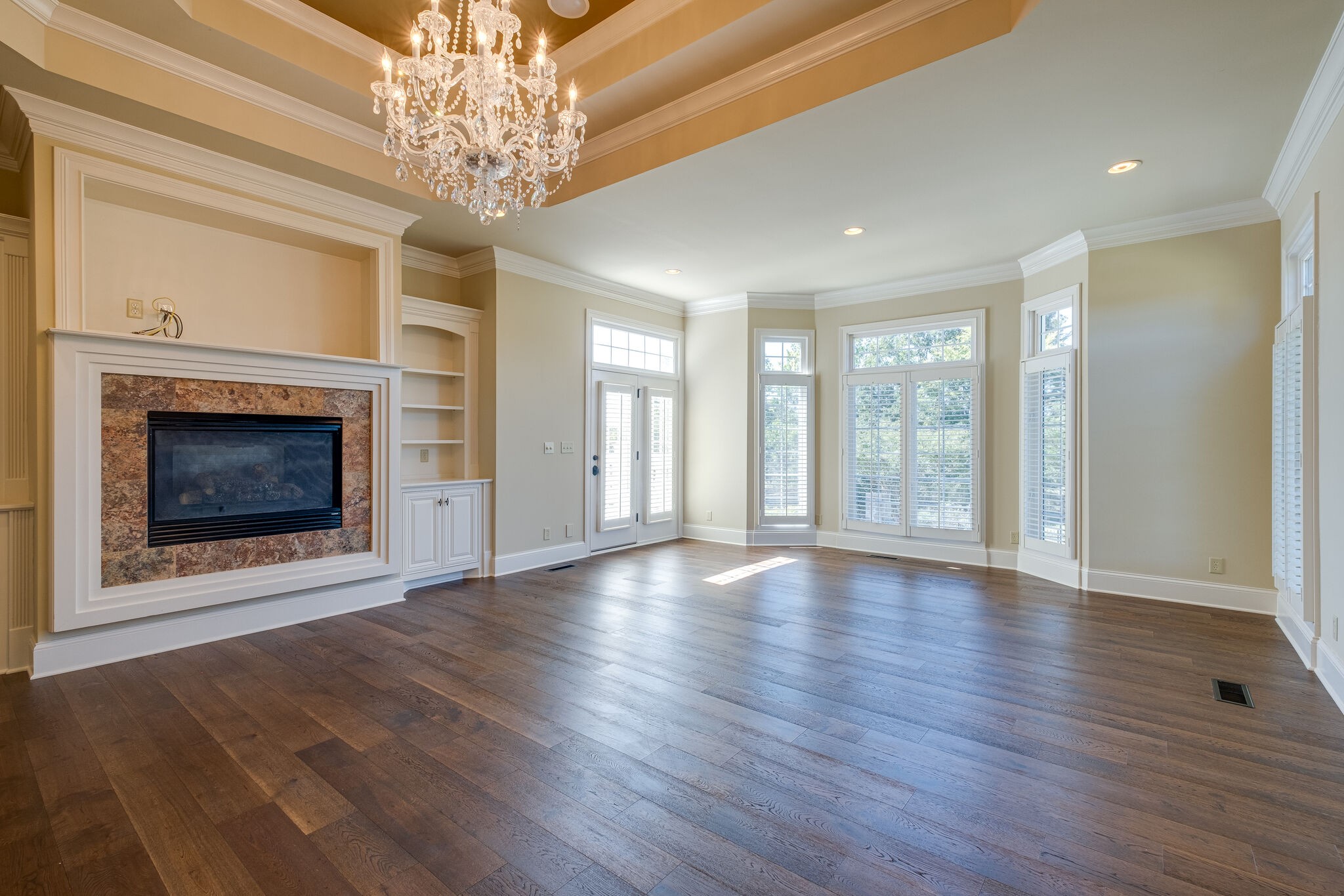 1800 Horn Springs Road Lebanon, TN 37087 - Photo 25 of 56 a view of an empty room with wooden floor fireplace and a window