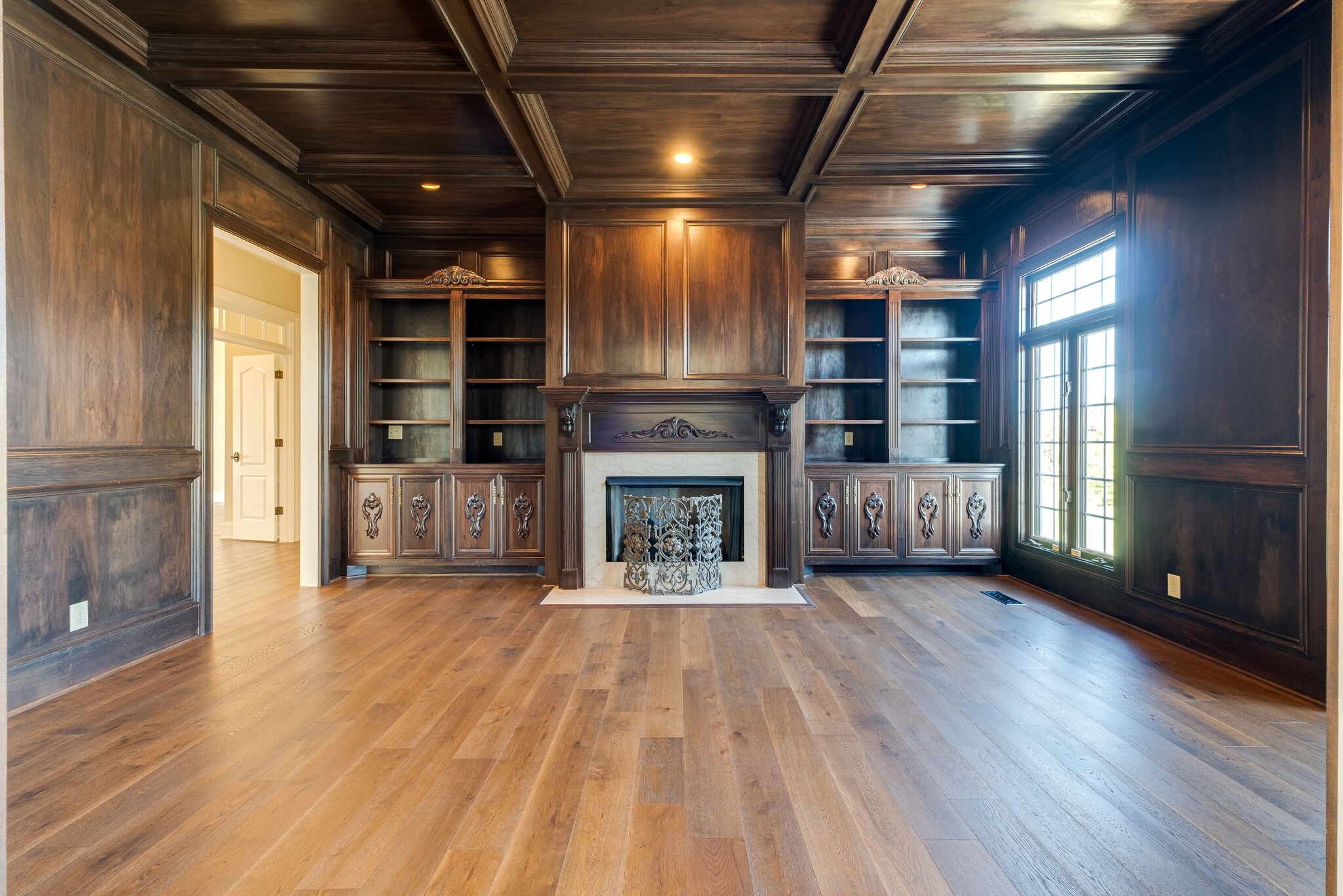 1800 Horn Springs Road Lebanon, TN 37087 - Photo 7 of 56 a view of an empty room with wooden floor fireplace and windows