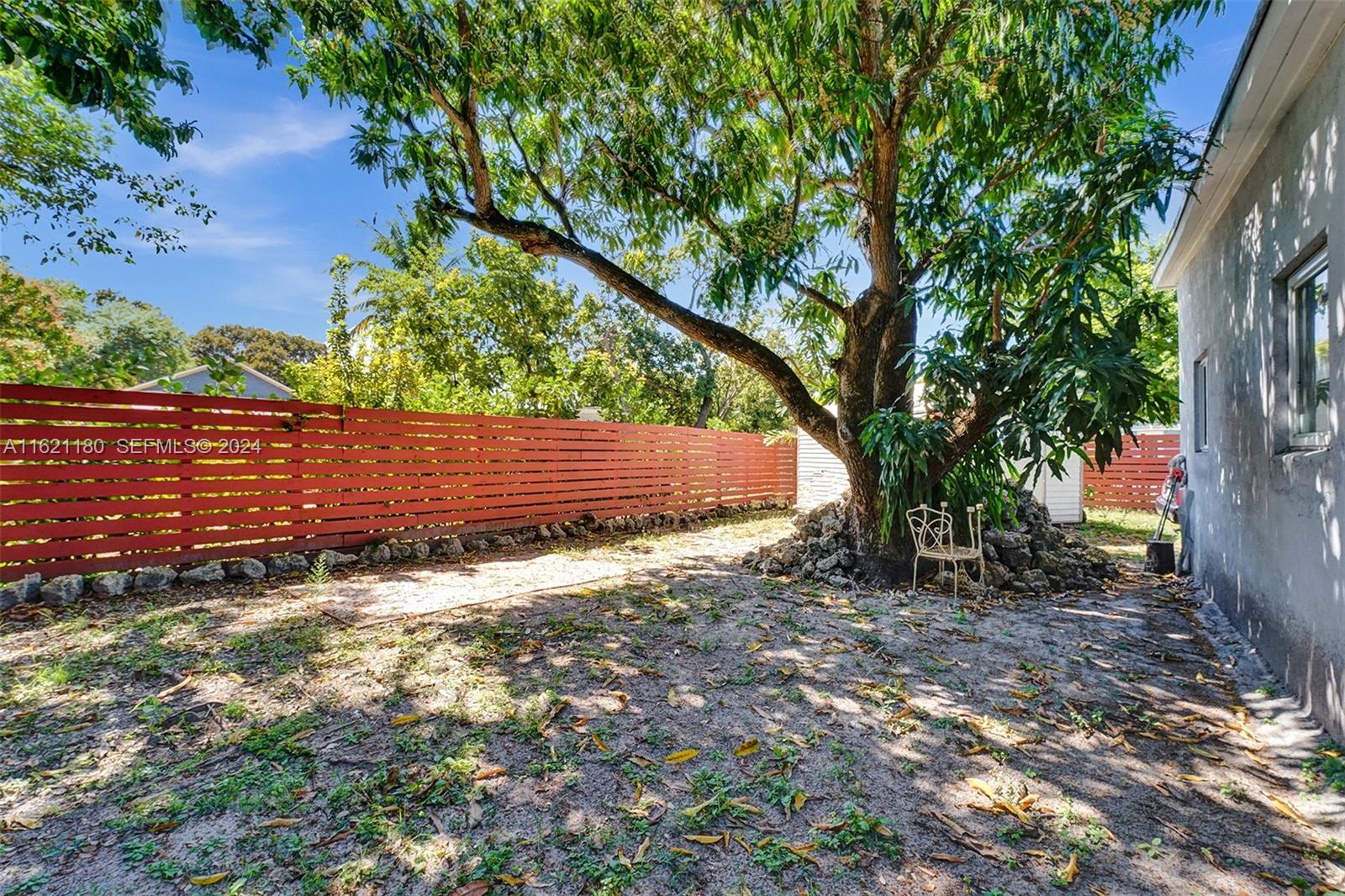 418 Northwest 47th Street Miami, FL 33127 - Photo 19 of 24 a view of a yard with plants and large trees
