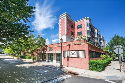 a front view of a building