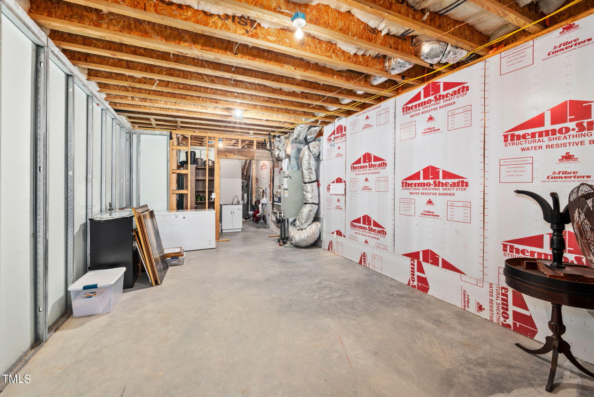 4317 Twin Rock Road Raleigh, NC 27616 - Photo 69 of 99 Unfinished Basement Space - per-permitted to be finished