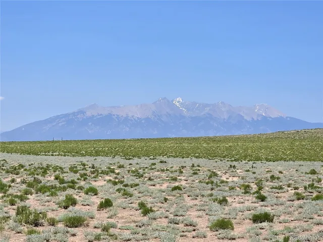 a view of an outdoor space and mountain view