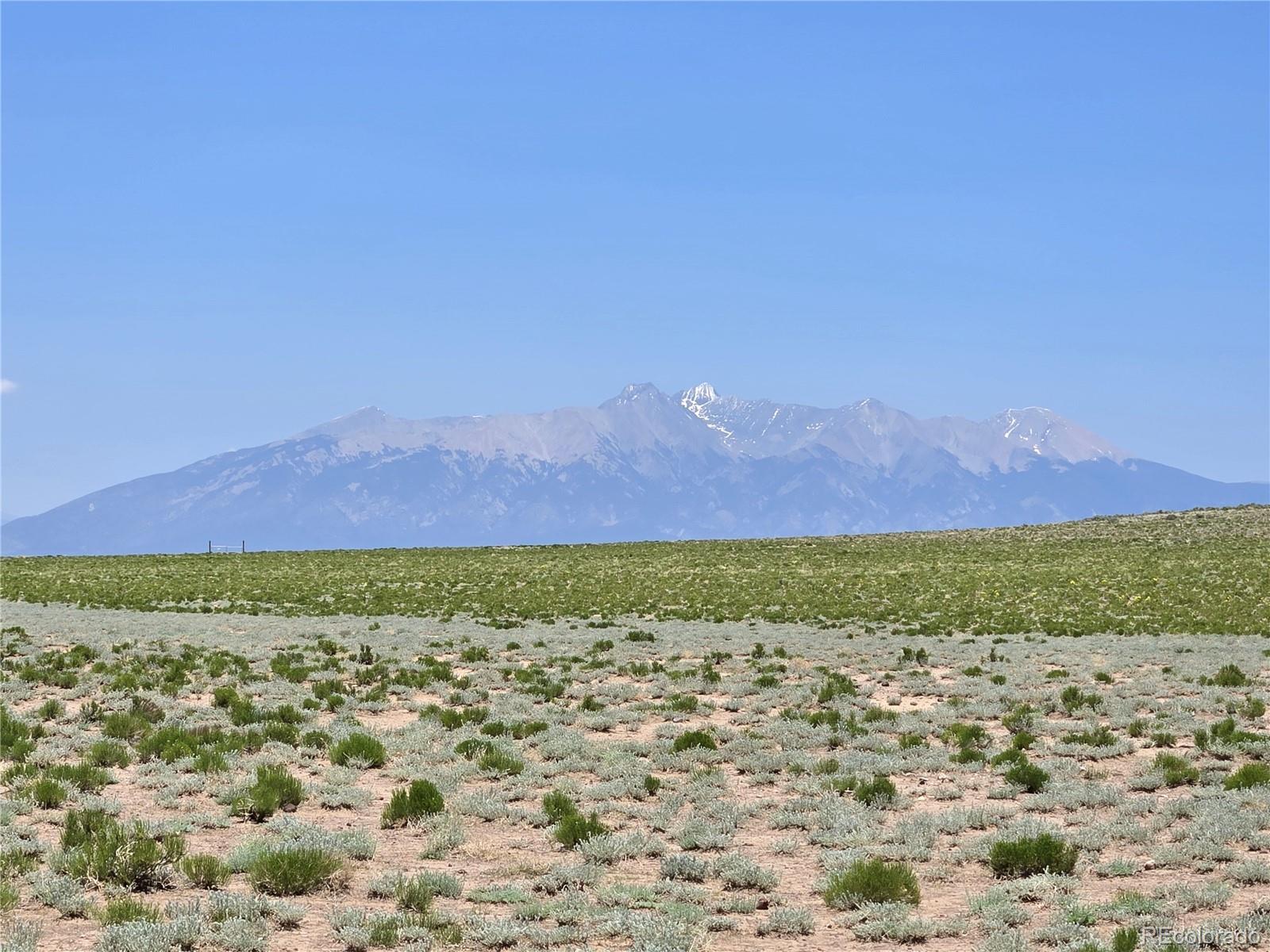 a view of an outdoor space and mountain view