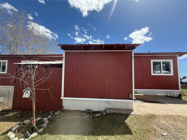 a view of a house with a patio