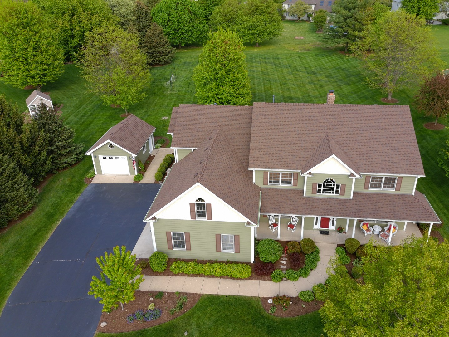 7N355 Ridge Line Road St. Charles, IL 60175 - Photo 28 of 38 an aerial view of a house