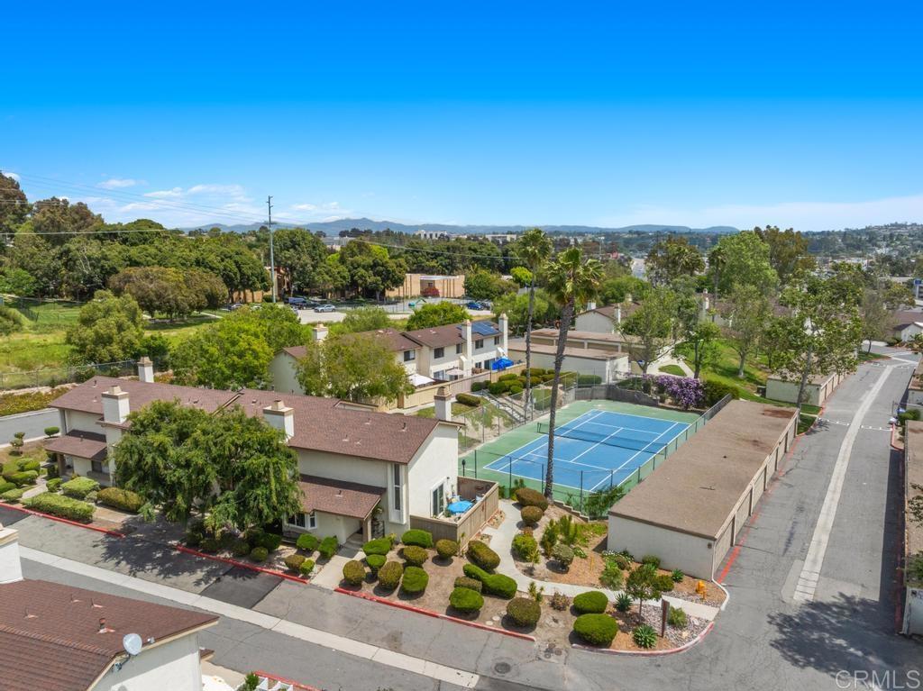 3681 Harvard Drive Oceanside, CA 92056 - Photo 26 of 30 an aerial view of a house with a yard basket ball court and a fountain