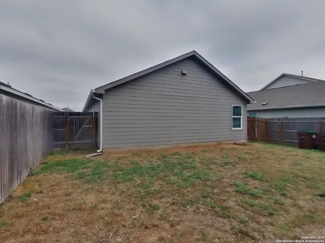 a backyard of a house