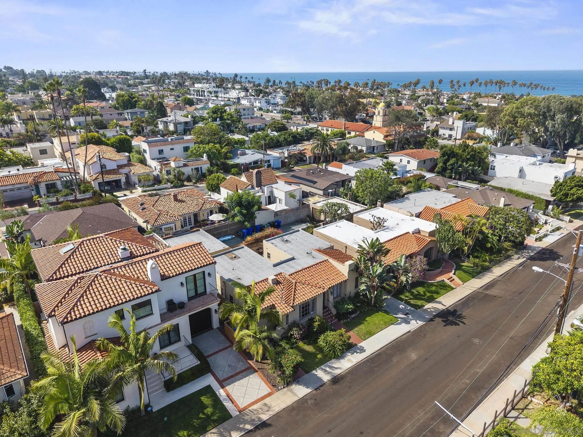 607 Arenas Street La Jolla, CA 92037 - Photo 25 of 37 an aerial view of residential houses with outdoor space