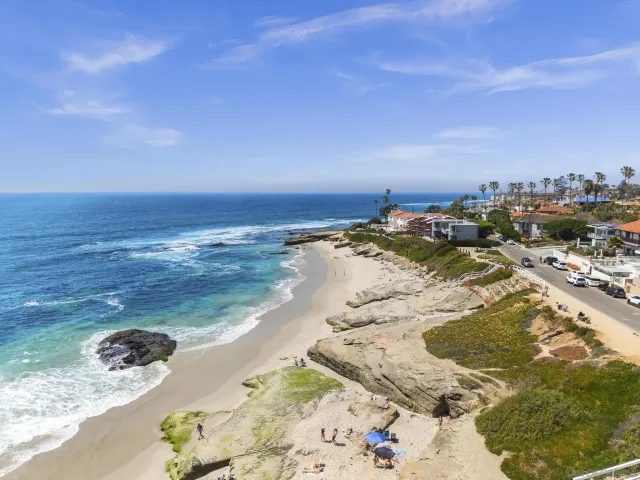 a view of ocean view with beach