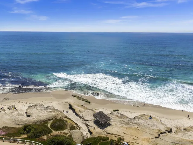 a view of ocean view with beach
