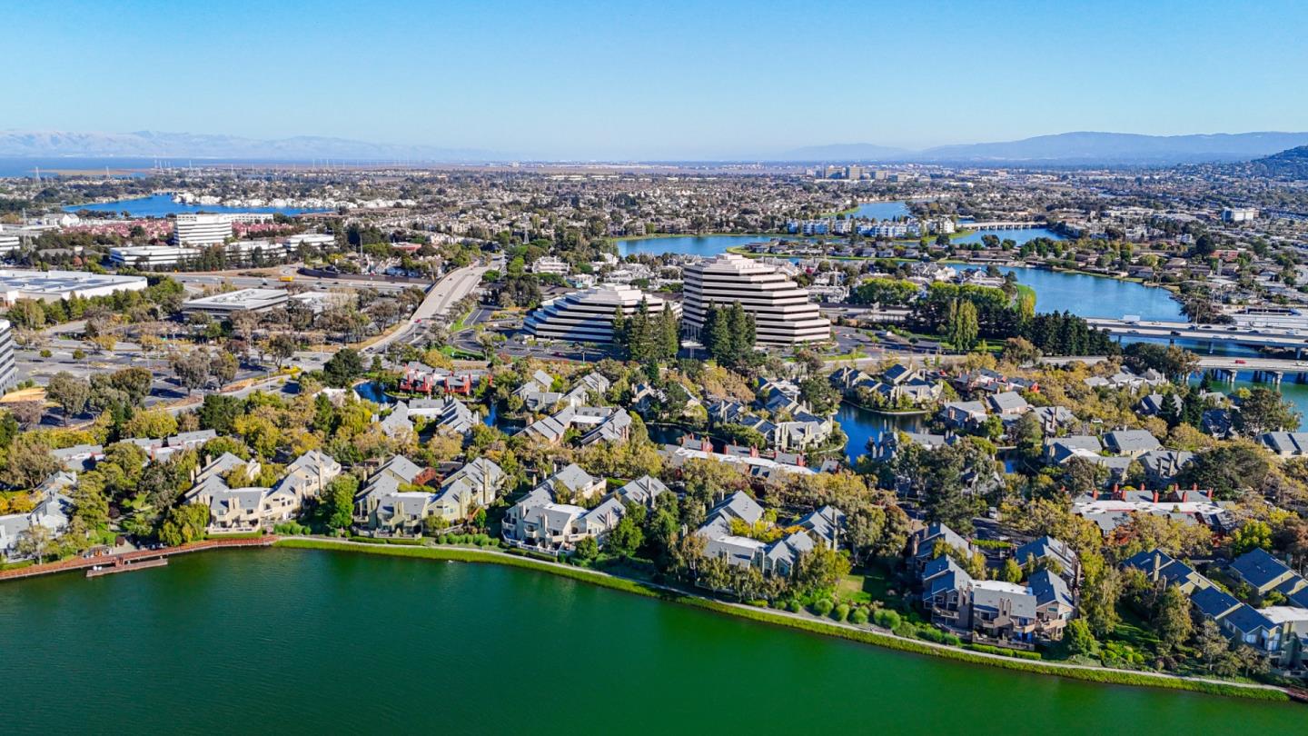 972 Shoreline Drive San Mateo, CA 94404 - Photo 48 of 64 an aerial view of residential houses with city view