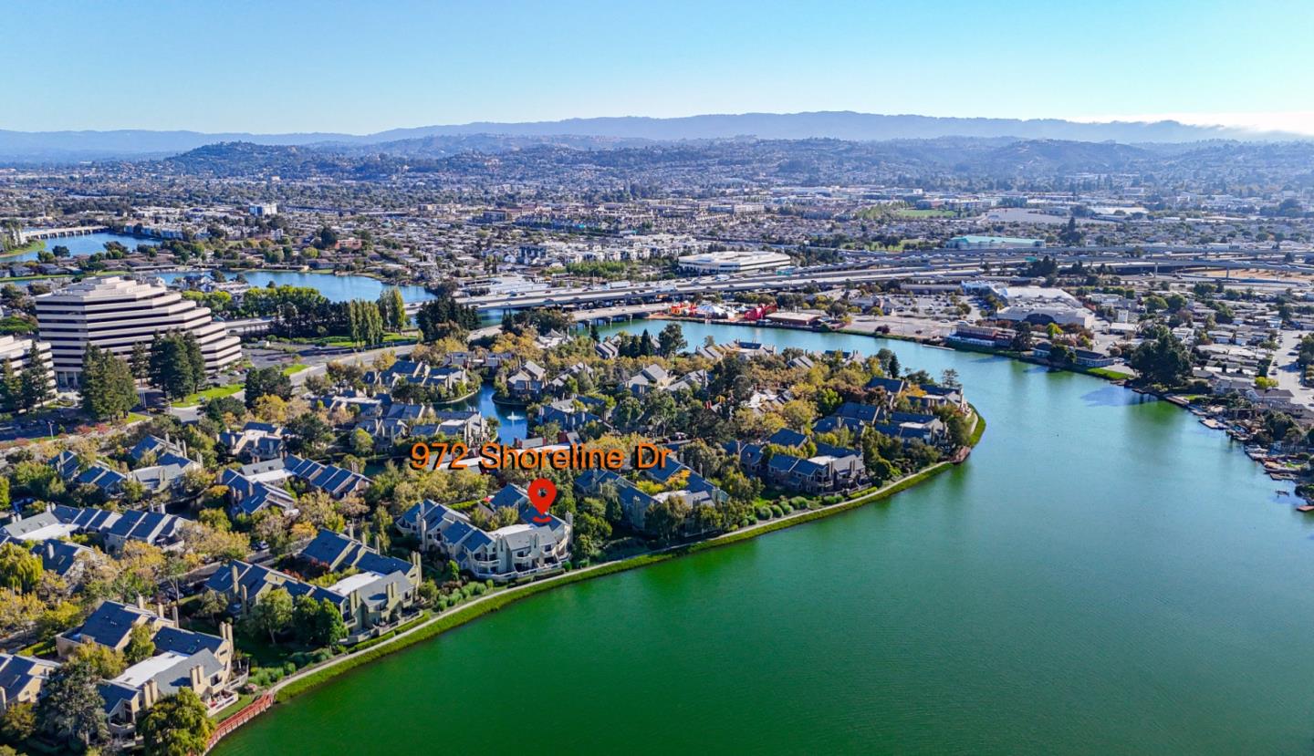972 Shoreline Drive San Mateo, CA 94404 - Photo 55 of 64 an aerial view of a houses and city view