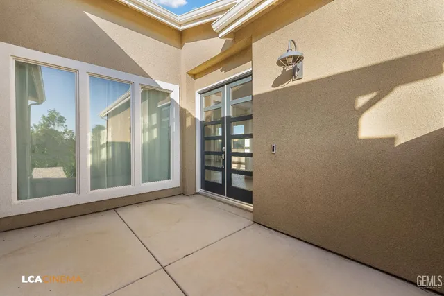 a view of an front door