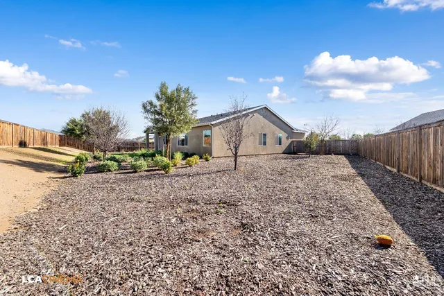 a backyard of a house