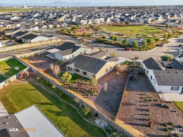 an aerial view of a city
