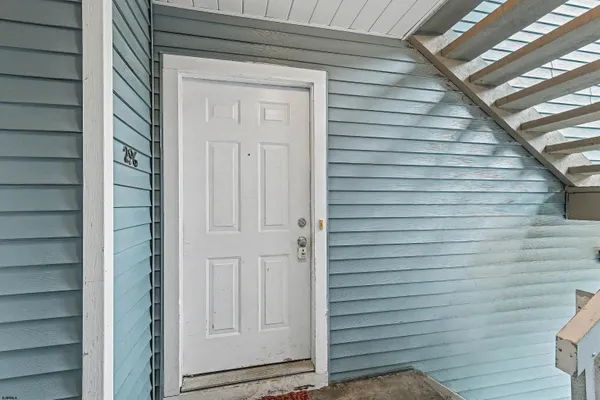 a view of front door of a house