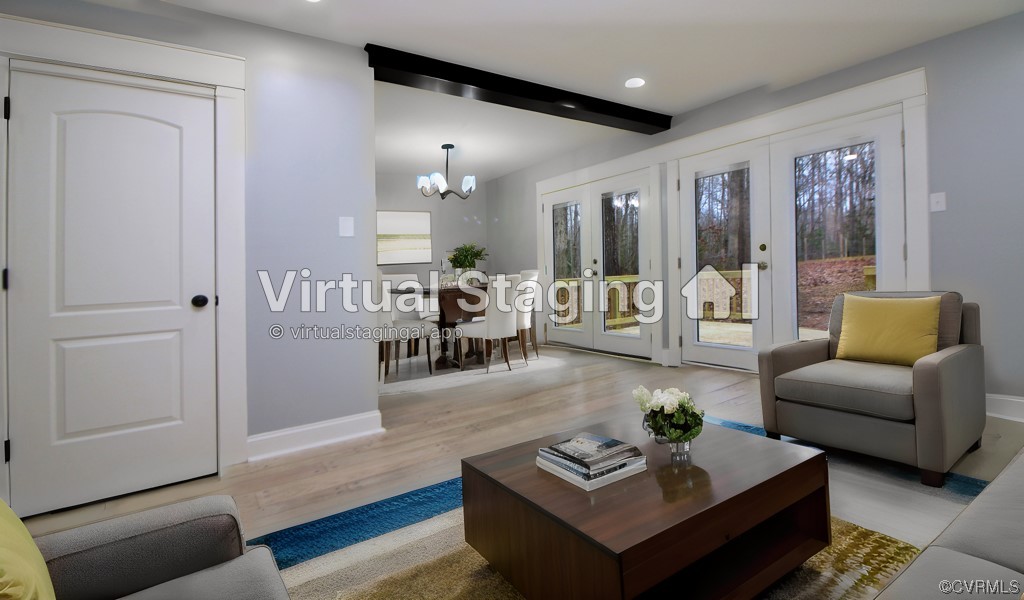 741 Waltons Store Road Louisa, VA 23093 - Photo 10 of 42 a living room with furniture and wooden floor