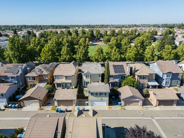 aerial view of a house