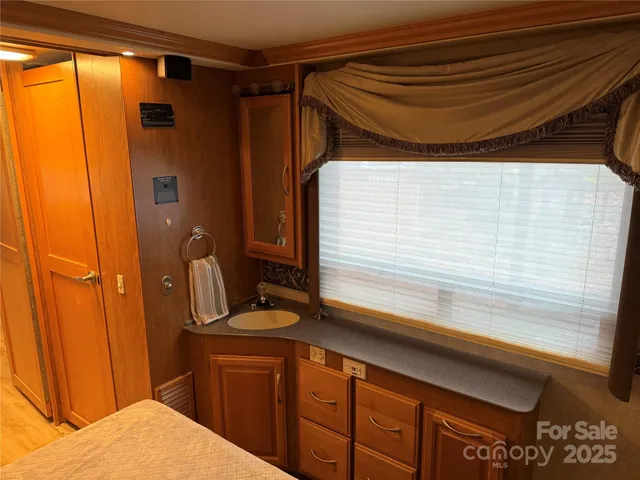 a very nice looking room with a large window