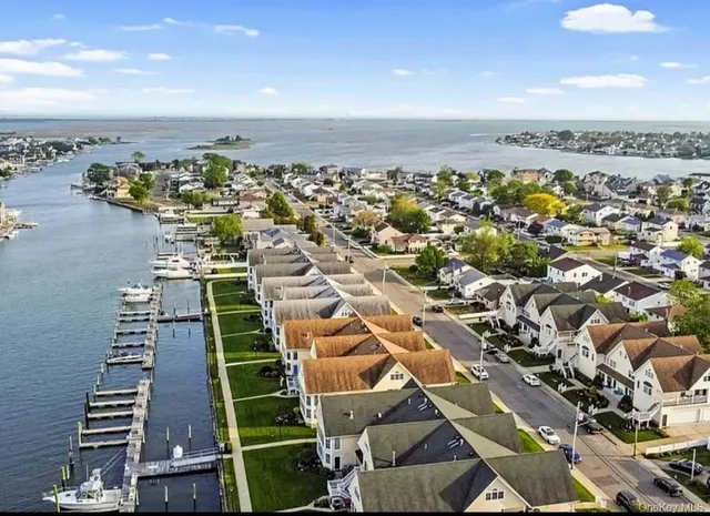 an aerial view of multiple houses