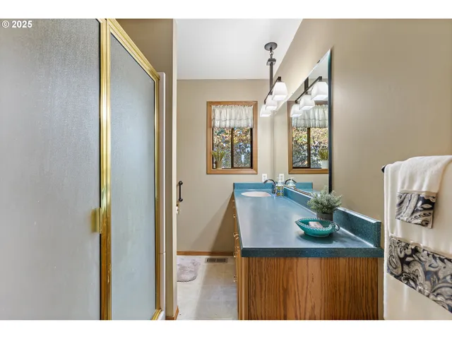 a view of outdoor space and dining room