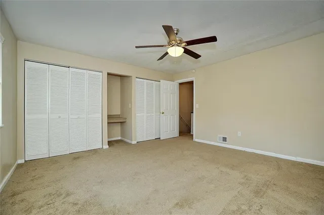 a view of an empty room