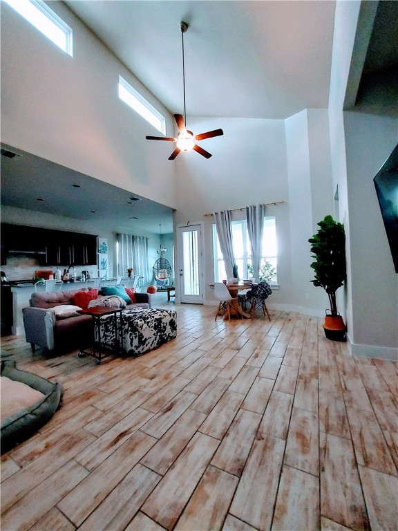 a bedroom with furniture and a chandelier