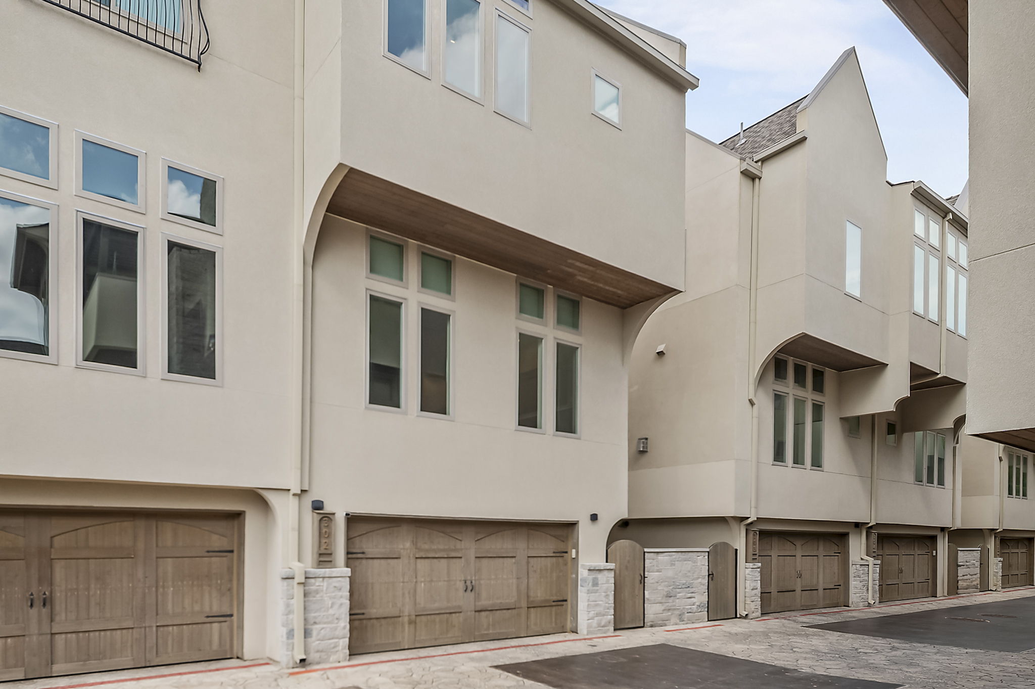 2300 Enfield Road, Unit 302 Austin, TX 78703 - Photo 24 of 26 a front view of residential houses with stairs