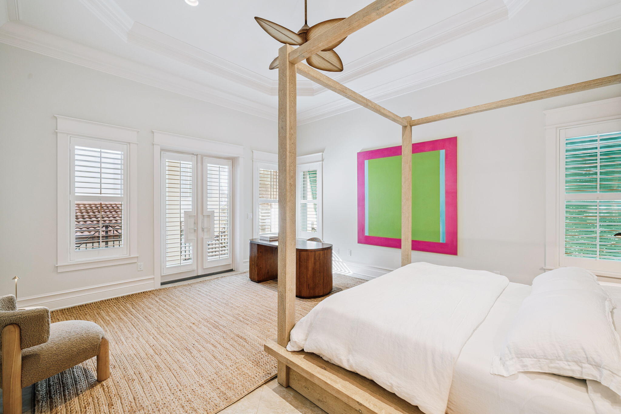 358 Rue Caribe Miramar Beach, FL 32550 - Photo 21 of 65 a bedroom with a bed dresser and a large window