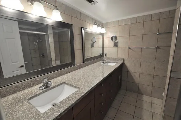 a close view of a sink and a window