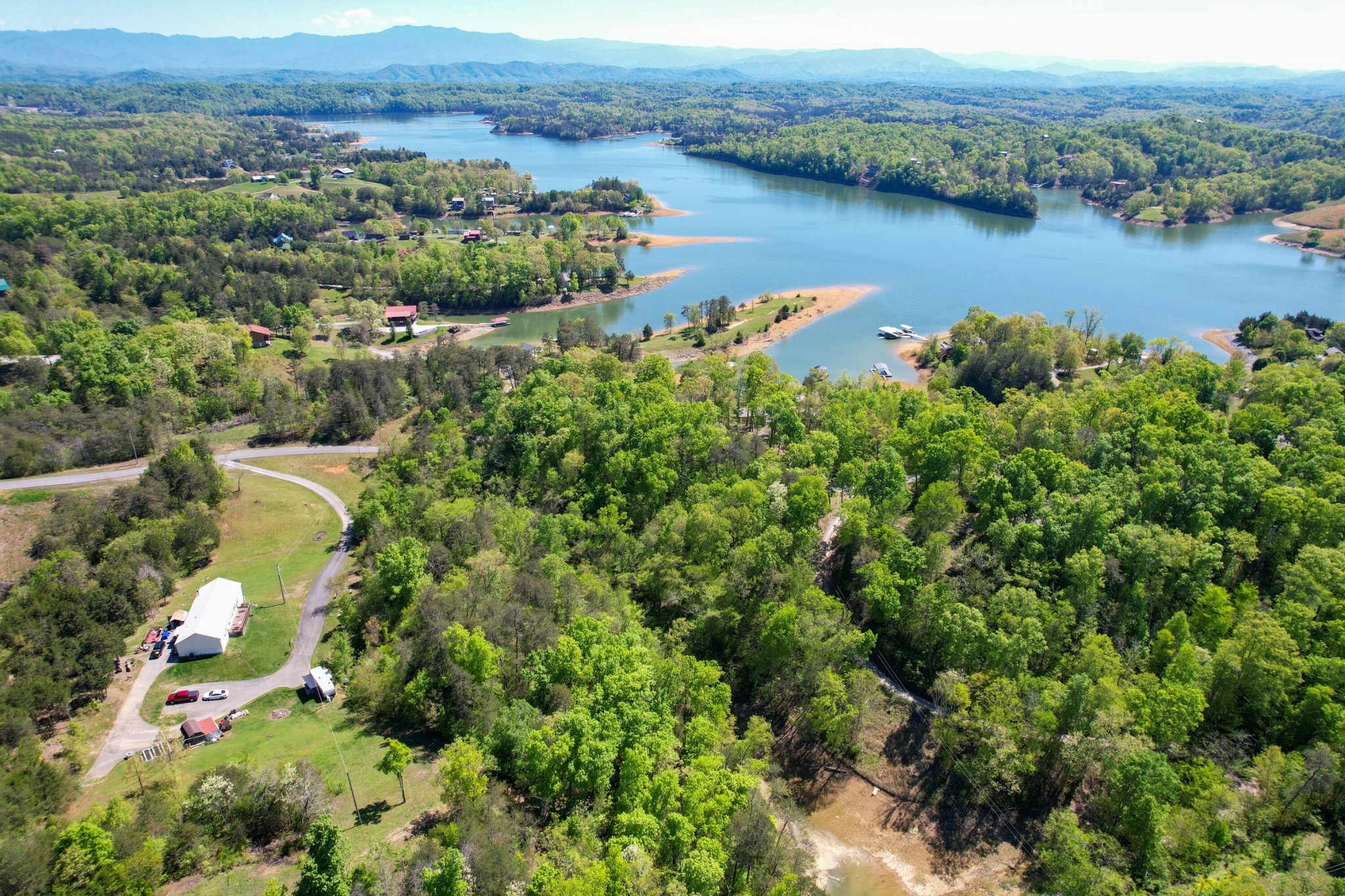13 Pleasure Road Sevierville, TN 37876 - Photo 6 of 20 an aerial view of a houses with a lake view