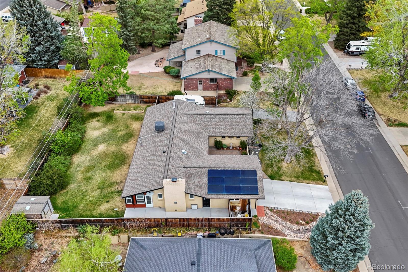 1131 Birdie Road Broomfield, CO 80020 - Photo 39 of 43 an aerial view of a house with a garden