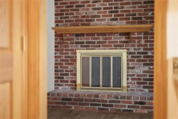 a view of a door of the house