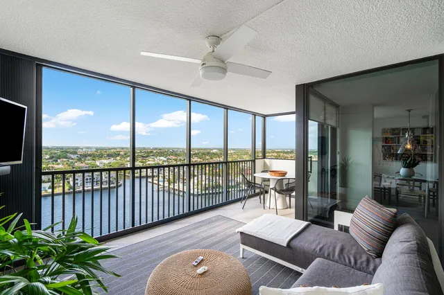 a view of city and lake