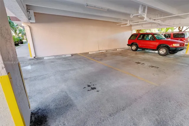 a car parked in front of a building