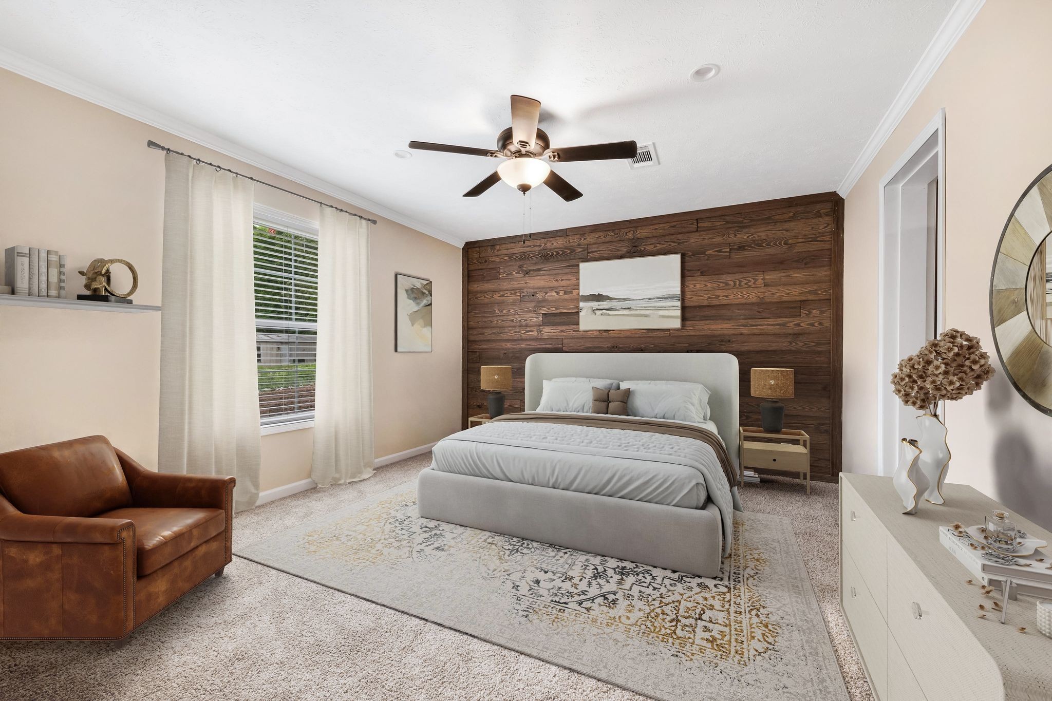 270 East Little Richland Road Waverly, TN 37185 - Photo 21 of 35 a spacious bedroom with a bed a couch and a window