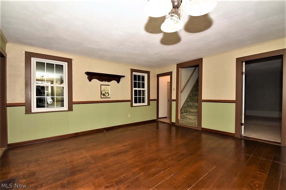 5652 Winchell Road Hiram, OH 44234 - Photo 3 of 25 Nicely sized living room with gorgeous wood floors