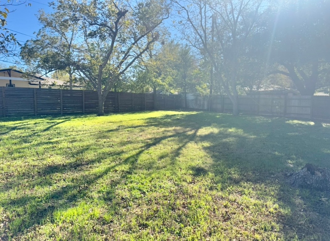 1225 Lake Terrace Drive Elgin, TX 78621 - Photo 28 of 28 a view of a yard with wooden fence