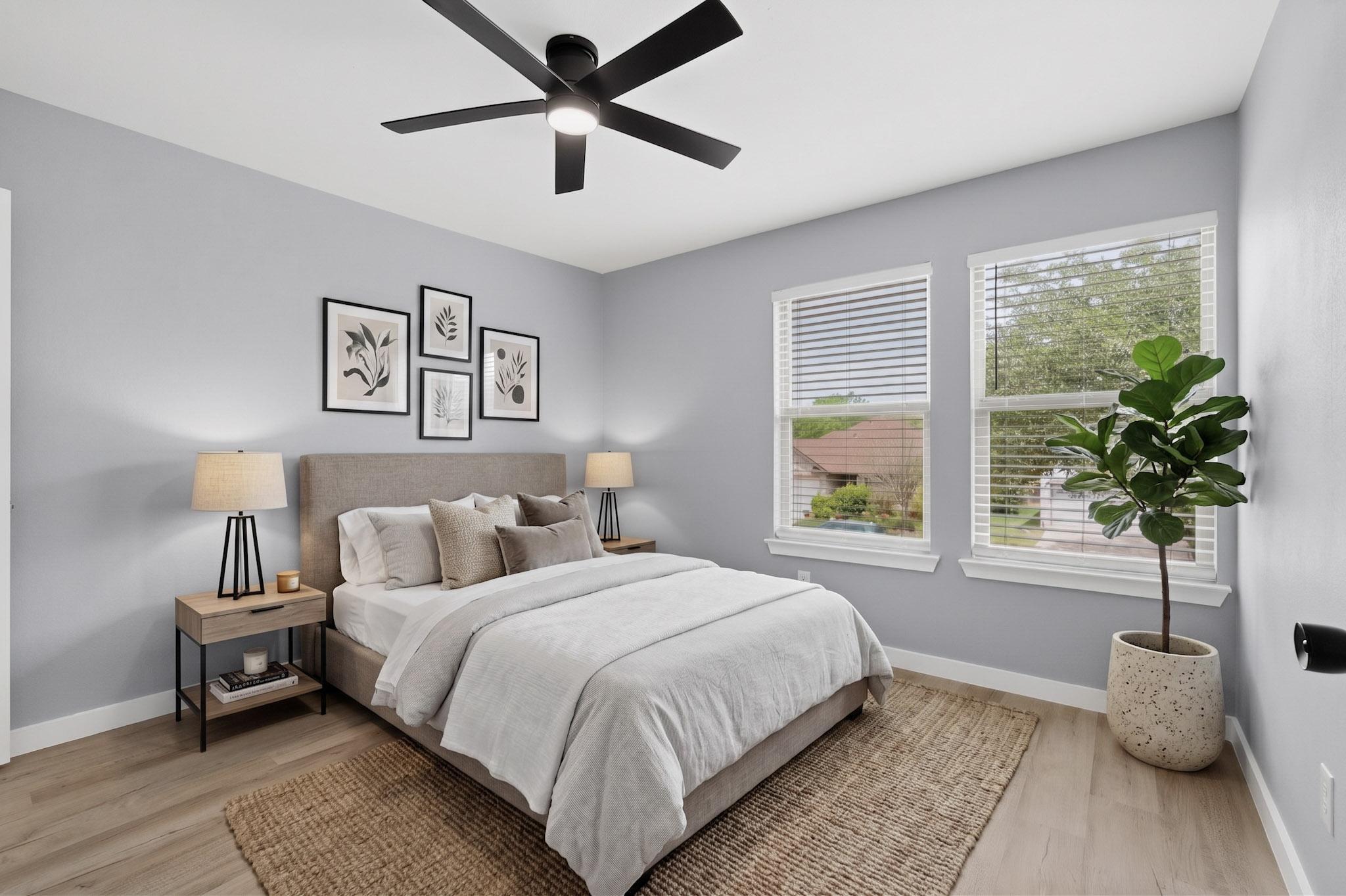 1200 Apollo Circle Round Rock, TX 78664 - Photo 39 of 45 a bedroom with bed and a large window