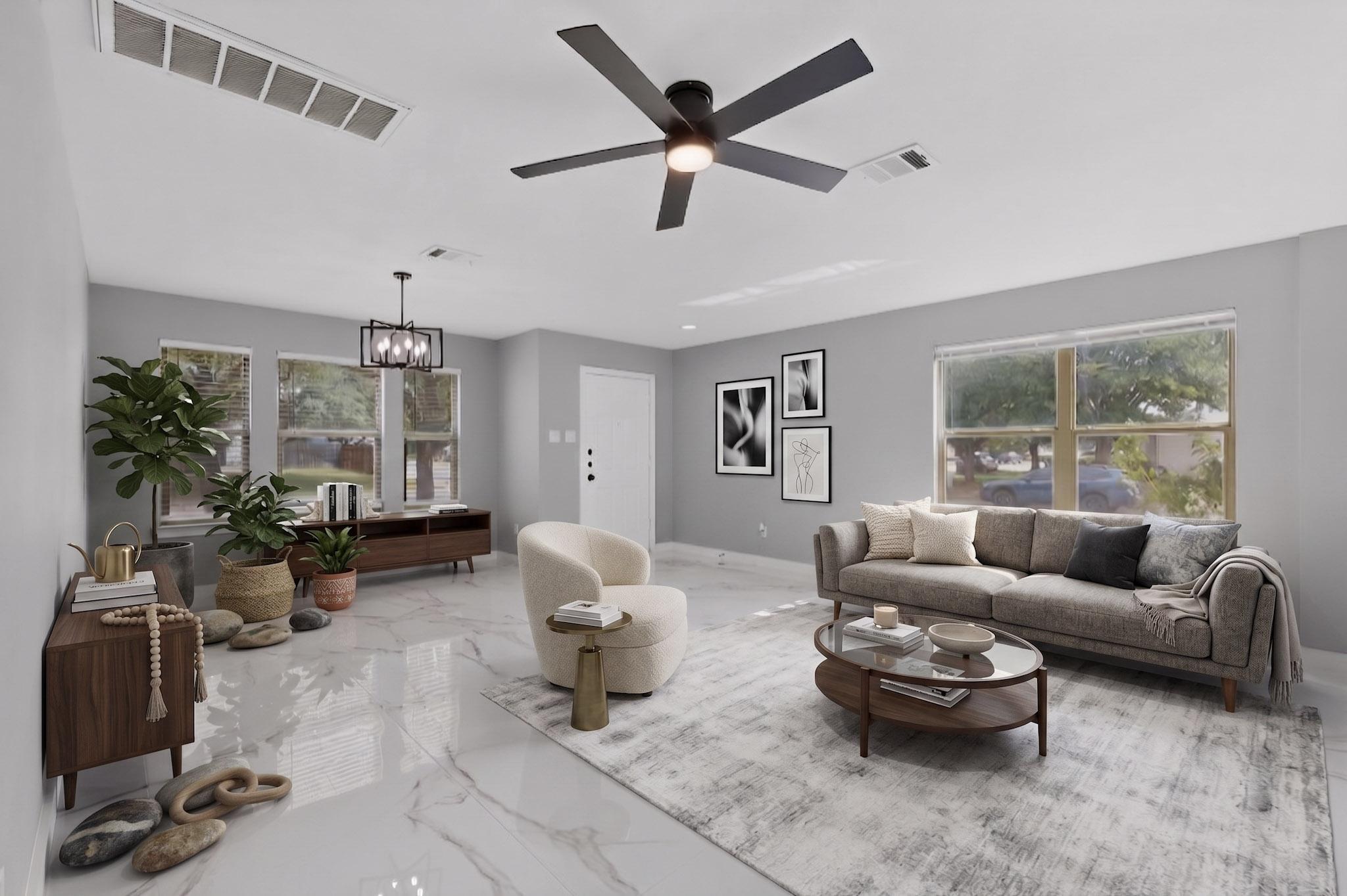 1200 Apollo Circle Round Rock, TX 78664 - Photo 6 of 45 a living room with furniture and a large window